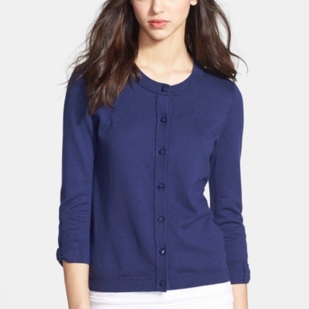 Kate Spade Navy Button-Up Cardigan